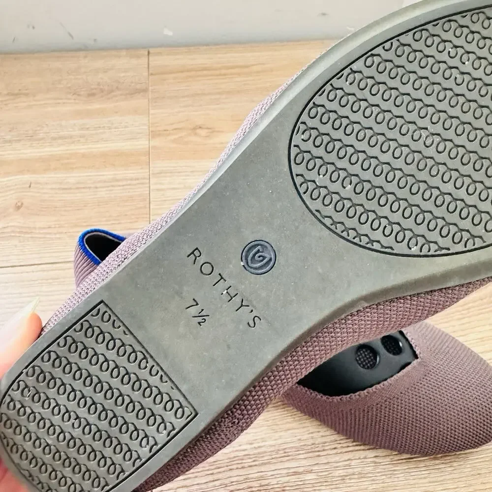 Rothy’s The Flat Mauve Knit Slip On Flats Women’s Size 7.5